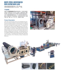 Ligne de production d'extrusion de tuyaux de drainage en PEHD renforcés par bande d'acier, prix du roulement de moteur automatique - Product Image 5