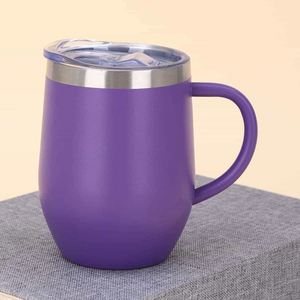 Simple 304 Stainless Steel <b>Coffee</b> Mug Portable Car Thermos Business Office Gift Dual-Drink Mug - Product Image 3