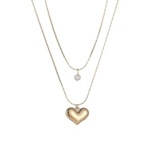 <span class=keywords><strong>Collana</strong></span> a strati con ciondolo a forma <span class=keywords><strong>di</strong></span> cuore e farfalla in acciaio inossidabile placcato oro 18K PVD con <span class=keywords><strong>perle</strong></span> e zirconi, <span class=keywords><strong>collana</strong></span> da donna con catena a serpente turchese - Product Image 5