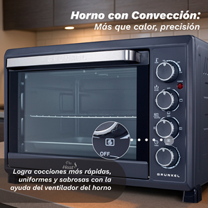 Grunkel Electric Convection Oven 38L 2000W Pro <b>Heat</b> Countertop Oven - Product Image 2