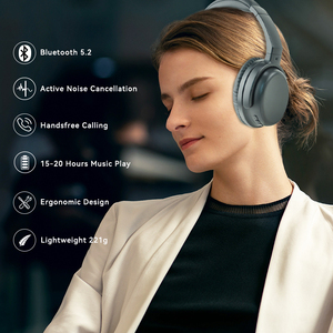 Auriculares Supraaurales Inalámbricos con Bluetooth 5.2 Qualcomm AptX HD, Pantalla Digital, 20 Horas de Conversación para PC - Product Image 4