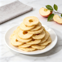 Direct verzonden appelchips, handgesneden gevriesdroogde appels - lage GI gedroogde appelschijfjes 20g/100g zakje. Perfecte snack voor zwangere vrouwen.