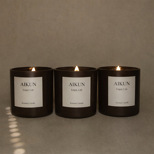 AIKUN Supplier <b>Bulk</b> Organic Soy Scented <b>Candles</b> for Study Room Spa Center Meditation Event Tabletop Decoration - Product Image 1