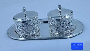 Nouveau plateau de service élégant de haute qualité pour aliments et collations, plateau à café, plateau décoratif pour fêtes, décoration de la maison, restaurant, hôtel - Product Image 4