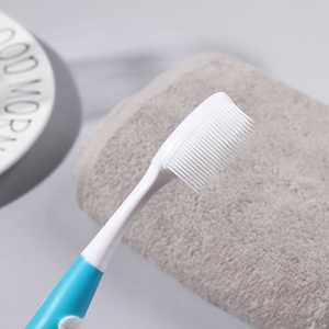 Nettoyeur de langue <span class=keywords><strong>Brosse</strong></span> à dents en silicone souple Nano <span class=keywords><strong>avec</strong></span> tête interchangeable Manche en plastique pour usage domestique Adulte - Product Image 3