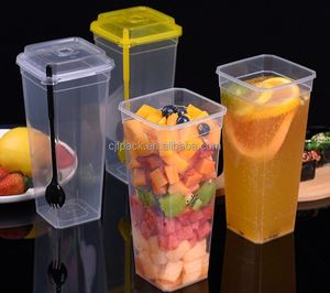 New Disposable <b>Plastic</b> PP Tall <b>Cups</b> with Lids 90mm Diameter 500ml 700ml Straight PP Hard <b>Cups</b> for Juice/Coffee/Tea - Product Image 6