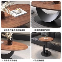 Table basse en bois massif de pin, style antique, rétro moderne, haut de gamme, luxe, style farmhouse, meubles de salon, appartements de petite taille