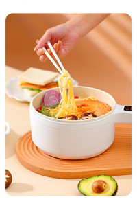 Venta al por mayor 20 cm sartenes sartén multifuncional antiadherente Mini Cocina eléctrica <span class=keywords><strong>olla</strong></span> caliente con mango largo - Product Image 6