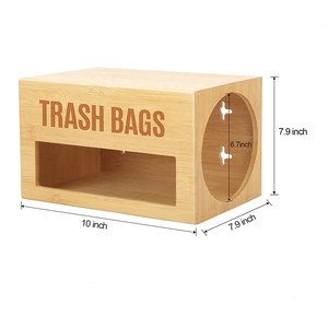 Dispensador <span class=keywords><strong>de</strong></span> Bolsas <span class=keywords><strong>de</strong></span> <span class=keywords><strong>Basura</strong></span> Rectangular Extra Grande con Lateral Abierto, Ecológico, Soporte para Rollos <span class=keywords><strong>de</strong></span> Bolsas <span class=keywords><strong>de</strong></span> <span class=keywords><strong>Basura</strong></span> <span class=keywords><strong>de</strong></span> Bambú, Organizador para <span class=keywords><strong>Basura</strong></span> - Product Image 3