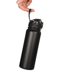 Bouteilles d'eau isothermes en acier inoxydable à double paroi, personnalisées, pour le sport, la randonnée, avec couvercle - Product Image 4