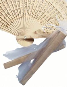 Abanico de Mano Ecológico de Bambú con Diseño de Libélula y Tema de Amor para Recuerdo de Boda y Promoción, Diseño Personalizado al por Mayor - Product Image 1