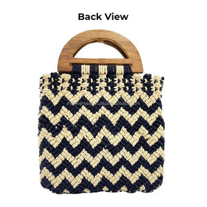 Meilleur sac macramé fantaisie fabricant fournisseur en vrac exportation fabriqué en inde haute qualité à bas prix - Product Image 3