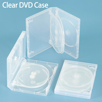 Boîte de rangement DVD multi-disques SUNSHING 27mm 33mm 35mm avec plateau rabattable double face, vente en gros, boîte vide pour DVD, couverture CD DVD