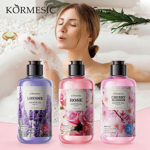 KORMESIC Gel Douche Parfumé Bio 200ml aux Fleurs (Rose, Cerise, Lavande) Éclaircissant et Hydratant – Vente en Gros - Product Image 1