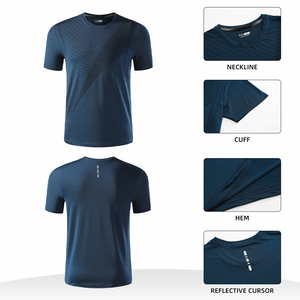 Nuovo arrivo <span class=keywords><strong>maglietta</strong></span> personalizzata comoda e traspirante per gli uomini di <span class=keywords><strong>Tennis</strong></span>, Badminton abbigliamento sportivo Casual da <span class=keywords><strong>uomo</strong></span> t-Shirt da allenamento - Product Image 2