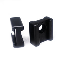Pièces de caméra en aluminium usinées CNC noires de haute qualité sur mesure