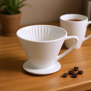 Cilio Ceramic <b>Coffee</b> <b>Filter</b> Size 4 For Pour Over Brewing - Product Image 3