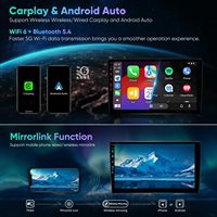 Autoradio Android 10,1 pouces Double DIN 2 DIN Carplay Navigation GPS 1+16 Go MP3 Autoradio Android