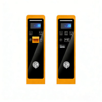 Distributeur de billets de stationnement en acier inoxydable Zhanjiang IP65 avec système de paiement automatique lumineux et barrière de contrôle d'accès