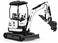 Excavator Mini 1,6 Ton Bersertifikasi EPA CE Efisiensi Tinggi dengan Mesin Koop, Alat Penggali Crawler Kecil untuk Penggunaan Pertanian, Kebun & Konstruksi