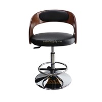 Chaise de Bar en bois massif, siège pivotant, tabouret de jeu, Simple, pour Restaurant, loisirs, Casino, Club, K225-3