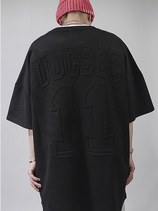 T-shirt da <span class=keywords><strong>Uomo</strong></span> Oversize in Camoscio con Stampa, <span class=keywords><strong>Tendenza</strong></span> Hip-hop Estiva, Marca <span class=keywords><strong>di</strong></span> Fabbrica - Product Image 4