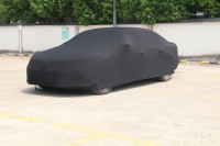 HUILONG Housse de protection solaire intégrale pour voiture, extérieure, anti-chaleur, épaissie, anti-âge, en tissu élastique, protection UV 99%, 4 mil