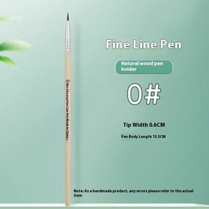 0 #   00 #   Pinceau de peinture artistique professionnel pour détails fins, poils en nylon, pour <span class=keywords><strong>gouache</strong></span>, aquarelle, peinture à l'huile - Product Image 6