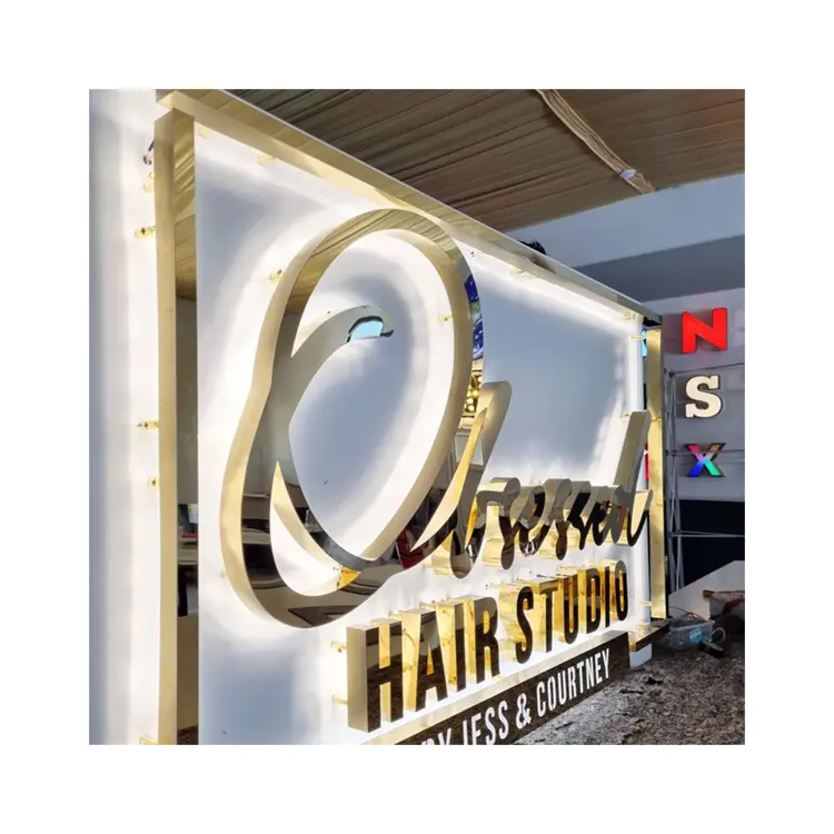CHINAHOO custom office indoor 3d backlit led business sign 3d business sign outdoor Led Illuminate Letter Signs