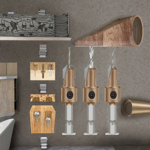 Punta da trapano svasata professionale con codolo esagonale da 1/4 di pollice, testa in lega, diametro 8 mm, lunghezza 80 mm, per viti da falegnameria - Product Image 2