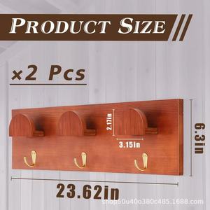 Support mural en bois massif pour selle et rênes, multi-usages, pour équipement équestre - Product Image 5