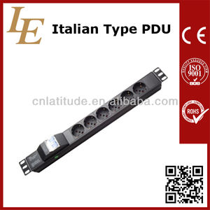 Unité de distribution d'alimentation intelligente 1U 19 pouces pour montage en rack avec protection contre les surtensions, 6/12 prises 10A, certifiée CE ROHS, en alliage d'aluminium - Product Image 6