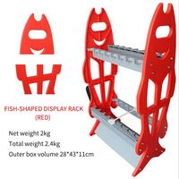 Support de présentoir de canne à pêche en plastique ABS Portable Offre Spéciale support de canne à pêche conçu divers Types de Support de cannes