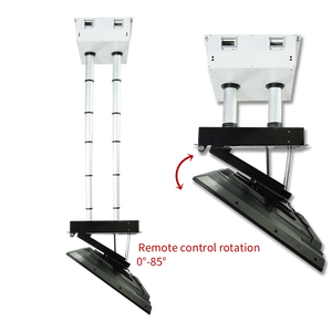 Soporte de Techo Motorizado Oculto de Aleación de Aluminio para <span class=keywords><strong>TV</strong></span>, con Rotación Remota de 0-85 Grados, Doble Poste, Silencioso - Product Image 4