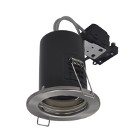 Plafonnier encastré LED blanc chaud résistant au feu, boîtier en acier pressé, GU10, IP65, étanche, lampe ignifuge pour usage commercial
