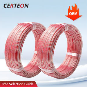 สายต่อ PT100 อุณหภูมิสูง 200℃ 2 3 4 แกน ชุบเงิน สายชดเชย RTD สายเคเบิล - Product Image 1