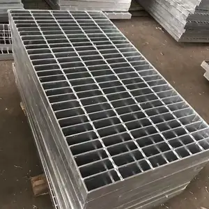 Hot Dipped High Quality Galvanized Metal Steel Grating Walkway Platform Stair Treads Trench Plate Drainage Ditch Gully Cover