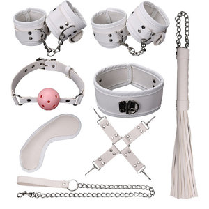 8 adet seksi köle deri yatak SM oyuncaklar yatak fetiş kelepçe kölelik Restraint kiti yetişkin esaret seti - Product Image 2