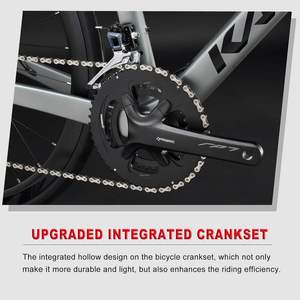 Vélo en fibre de carbone 700C Shimano Ultegra <span class=keywords><strong>R8000</strong></span> 22 vitesses, vélo de course urbain sportif léger avec jantes en alliage d'aluminium, pédale ordinaire - Product Image 5