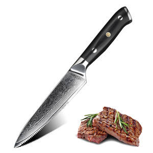 5 pollici Alto Tenore di Carbonio 67 Strati VG10 di Damasco <span class=keywords><strong>Acciaio</strong></span> Inox Coltello <span class=keywords><strong>Da</strong></span> <span class=keywords><strong>Bistecca</strong></span> - Product Image 1