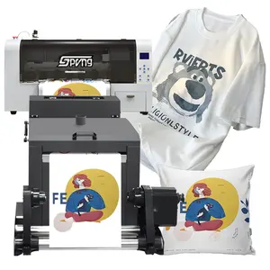 Locor Desktop A3 Dtf Printer dengan XP600/DX5/I3200 Kepala Cetak Pet Film Printer T-Shirt DIY Inkjet Mesin Cetak