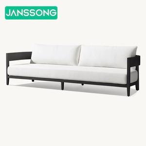 Sofá de Exterior de Lujo, Conjunto de Muebles de Patio, Conjunto de Sofá de Aluminio para Patio, Muebles de Jardín, Sofá de Villa - Product Image 3