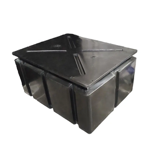 Ponton flottant en plastique, pontons en plastique, réservoir de flottabilité en plastique noir utilisé pour le quai - Product Image 2