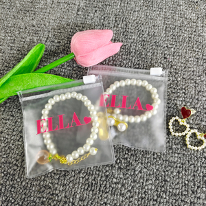 Tùy Chỉnh Đồ Trang Sức Nhỏ Bao Bì Zip Túi Nhựa Matte Dễ Thương Dây Kéo Túi Cho Bông Tai Tái Sử Dụng <span class=keywords><strong>Logo</strong></span> PVC <span class=keywords><strong>Mini</strong></span> <span class=keywords><strong>Ziplock</strong></span> Pouch Túi - Product Image 3