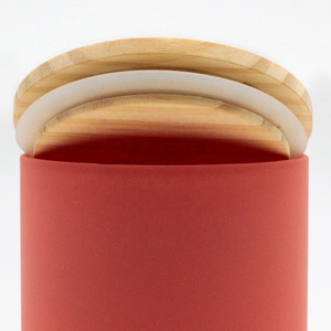 Ly giữ nhiệt cao cấp FENGJUN có thể tùy chỉnh, thủy tinh mờ màu sắc phong cách Bắc Âu, 12 oz, lọ đựng nến trống, có nắp, có thể tùy chỉnh - Product Image 3