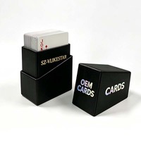 Jeu de cartes à jouer de poker entièrement personnalisé à prix abordable, avec boîte rigide, ensemble d'impression OEM pour jeux de cartes