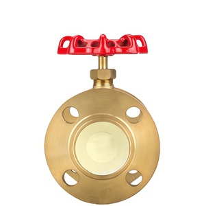 Vanne à opercule à bride manuelle J41W-16T |   Service d'eau chaude en laiton - Product Image 2
