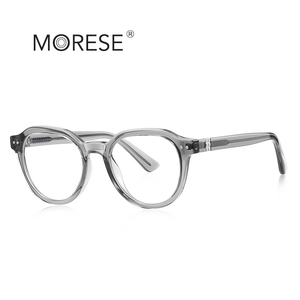Occhiali da vista Morese 2228 TR90 con montatura a inserto, da <span class=keywords><strong>uomo</strong></span>, stile letterario, con protezione dalla luce blu e UV, lenti trasparenti, per computer - Product Image 2
