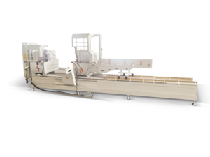 Machine de découpe automatique à deux têtes pour la fabrication de fenêtres et portes en aluminium, contrôlée par PLC, haute précision, moteur 380V/220V pour UPVC - Product Image 1