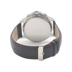 Relógio Masculino Seiko de Quartzo Esportivo em Aço Inoxidável com Cronógrafo, Resistente à Água 5ATM, Pulseira de Couro e Mostrador de Vidro para Negócios - Product Image 6